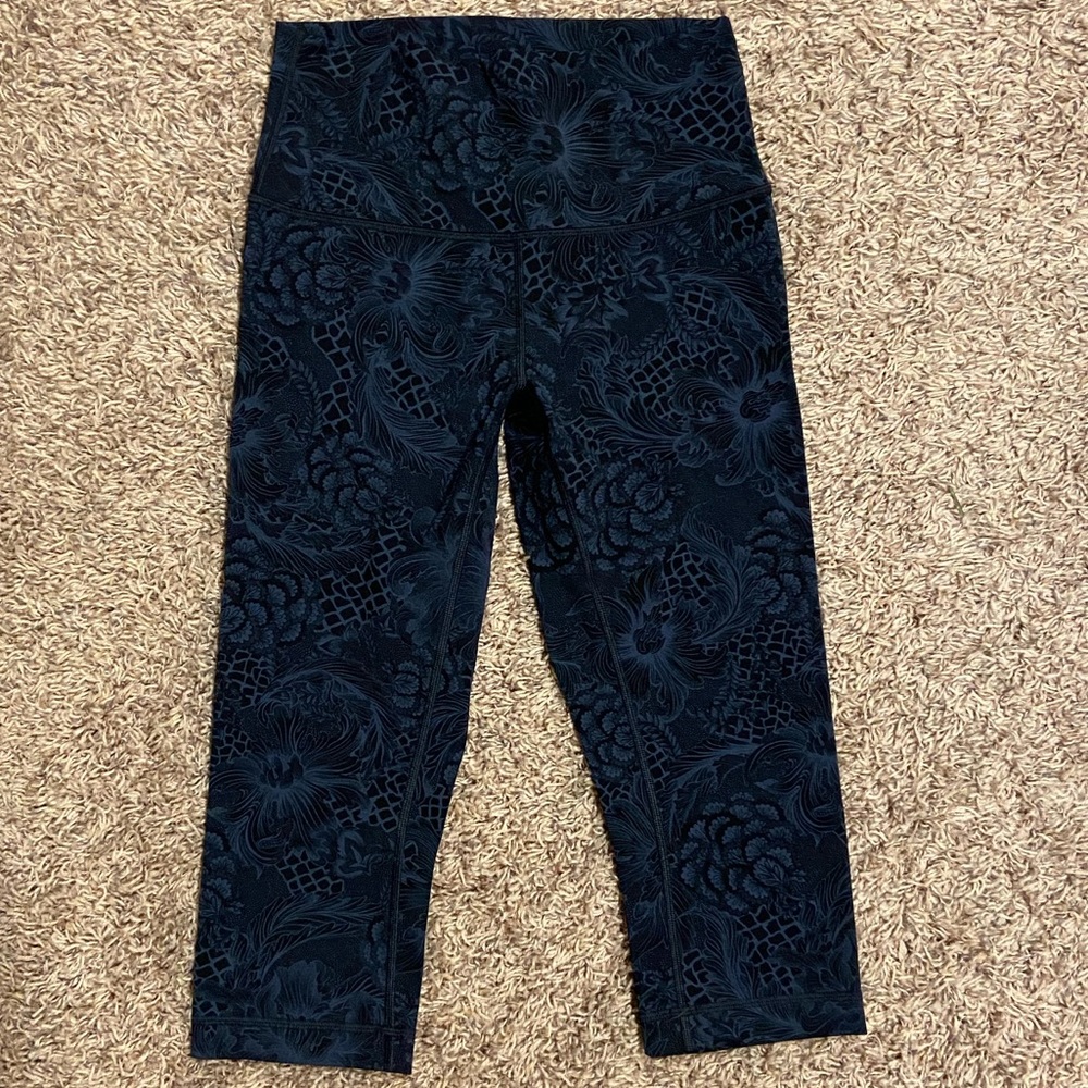 Lululemon High Waist Wunder Under Crop